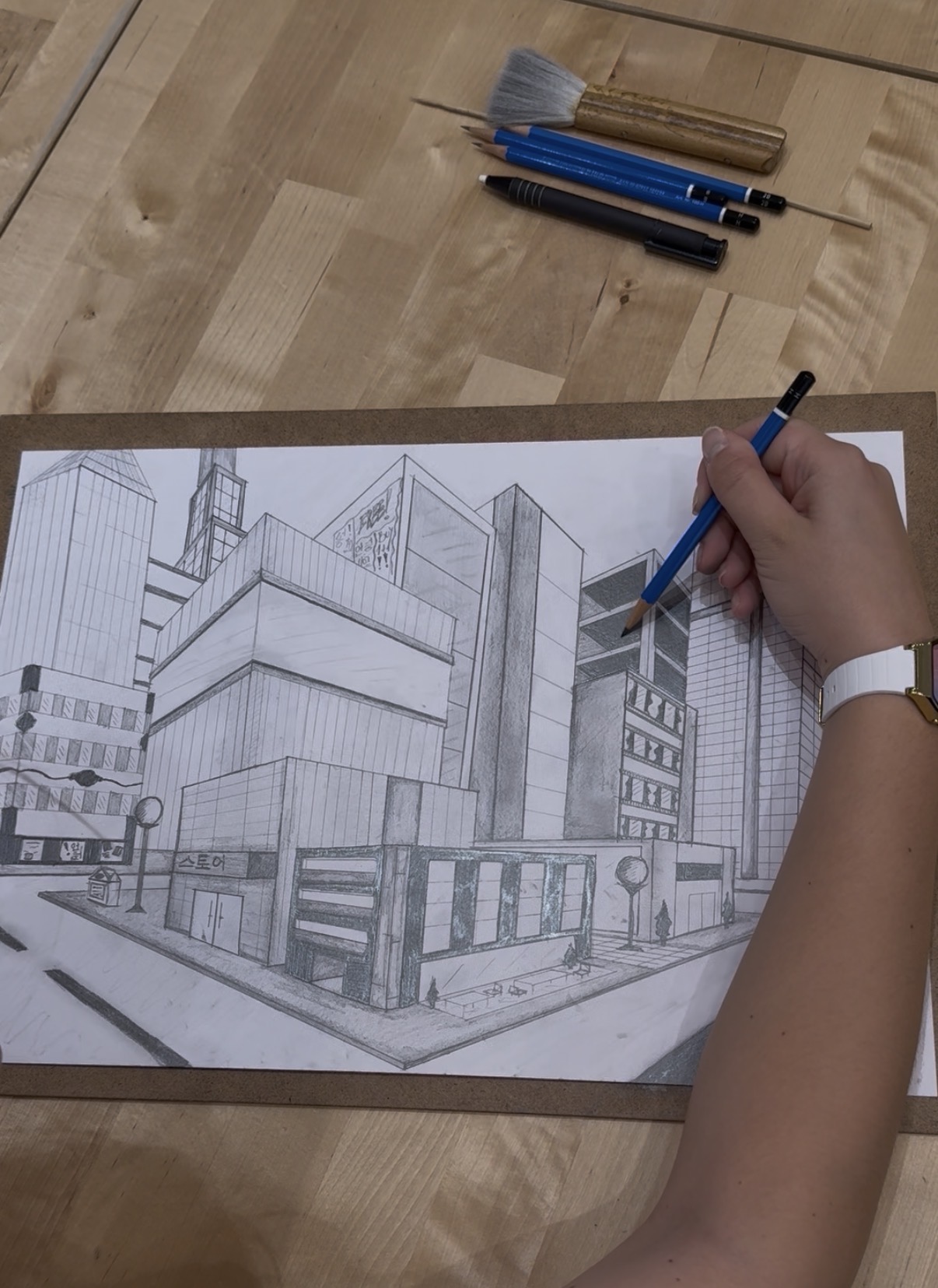 perspective drawing course, may art studio Vienna