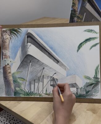 perspective drawing course, may art studio Vienna