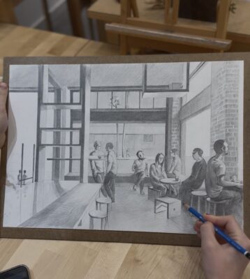 perspective drawing course, may art studio Vienna