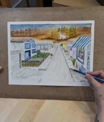 perspective drawing course, may art studio Vienna