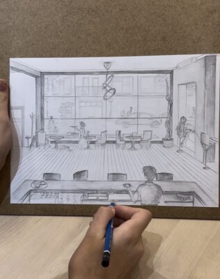 perspective drawing course, may art studio Vienna