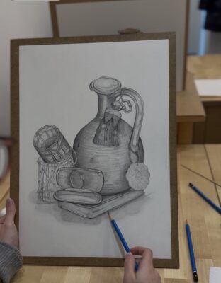 observational still life drawing course, may art studio, Vienna
