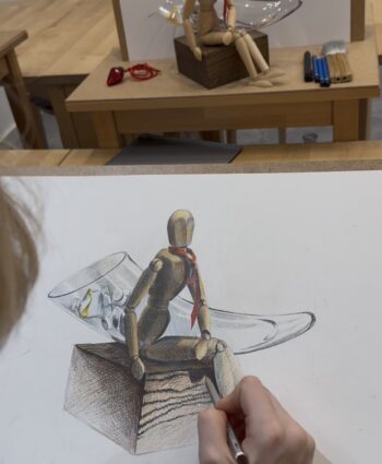 observational still life drawing course, may art studio, Vienna
