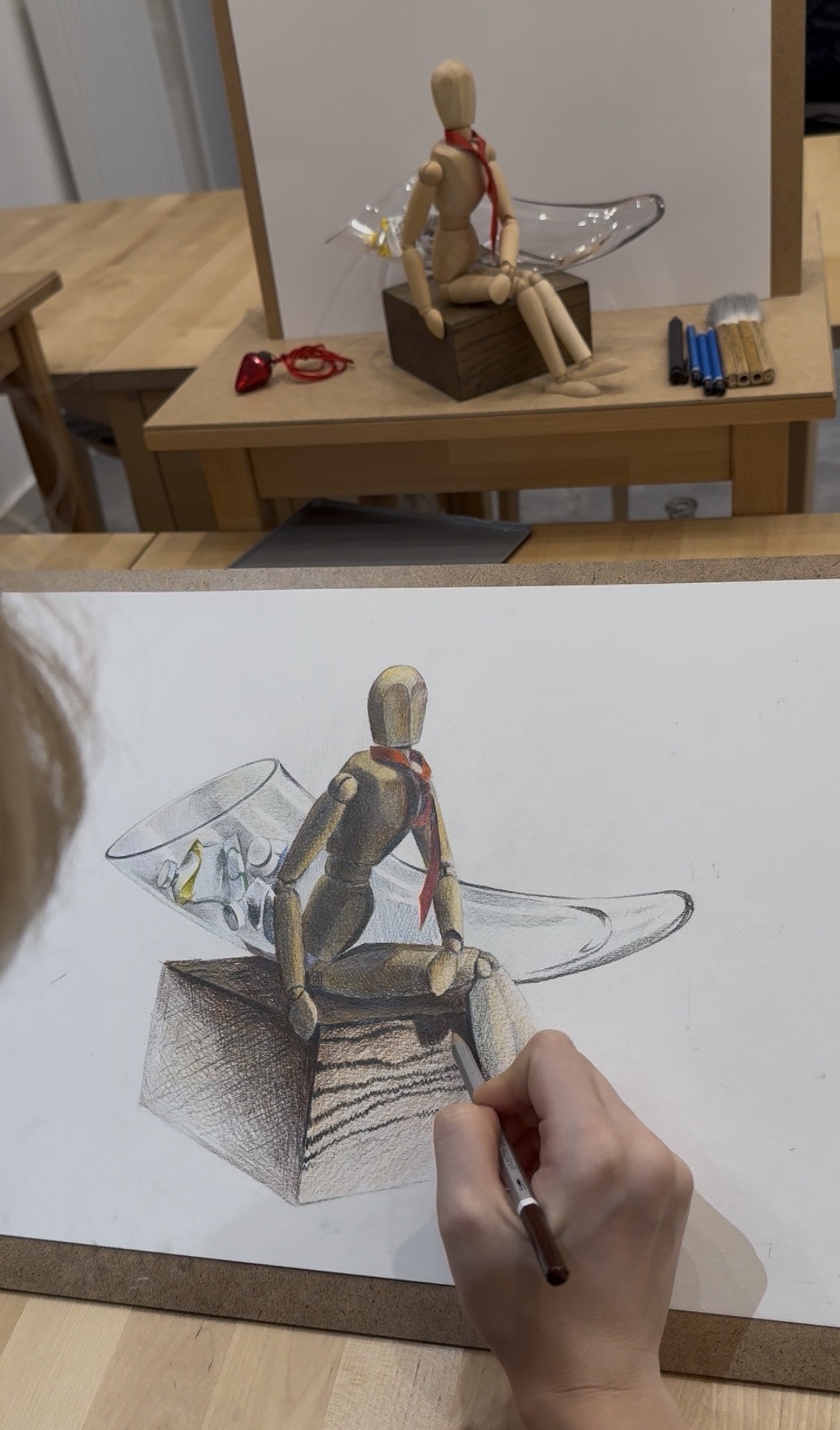 observational still life drawing course, may art studio, Vienna