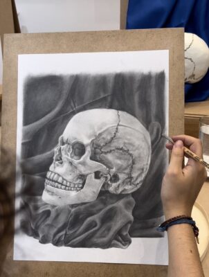 observational still life drawing course, may art studio, Vienna